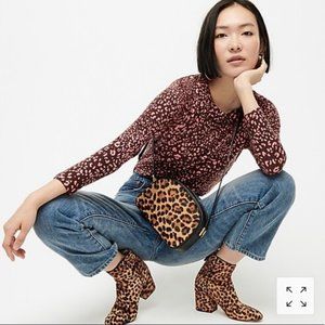 J. Crew Leopard Print Tippi Sweater